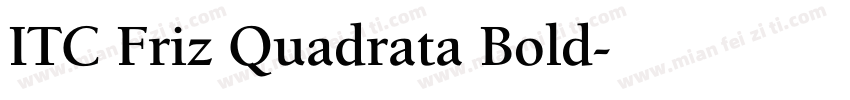 ITC Friz Quadrata Bold字体转换